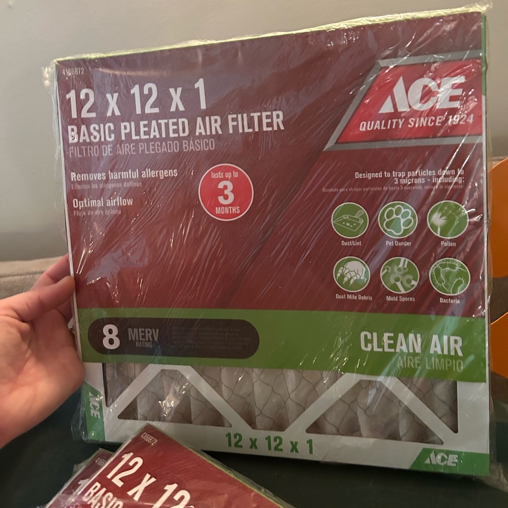 12x12x1 Basic Pleated Air Filter